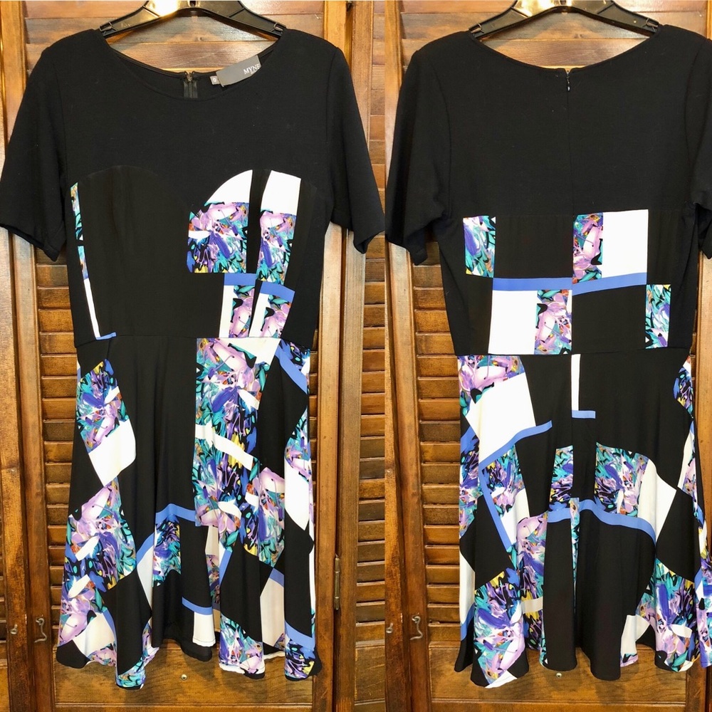 Myne Ashley Ann Silk Floral dress